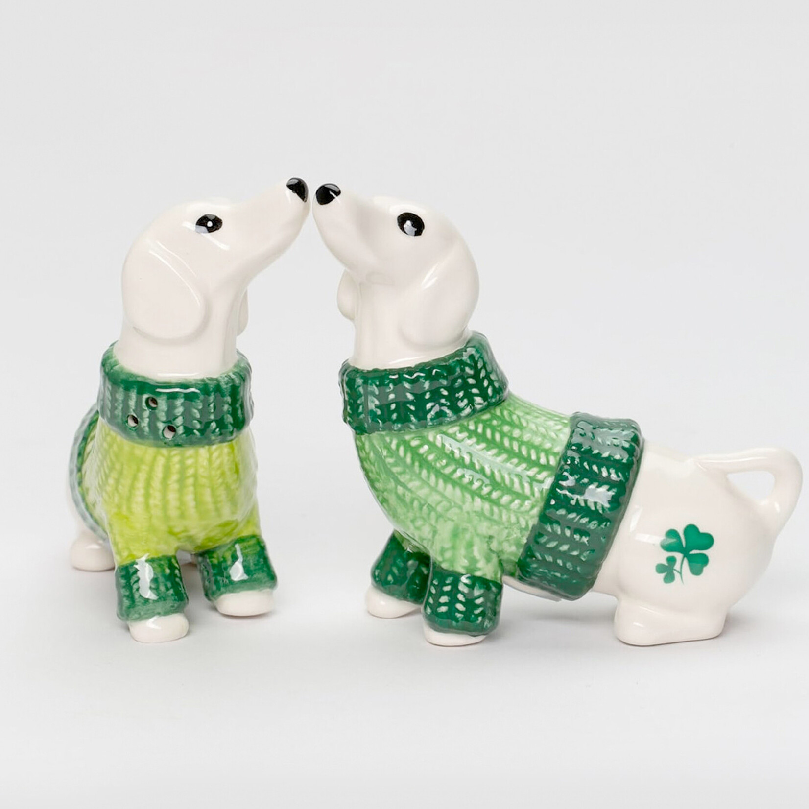 KITCHEN & ACCESSORIES IRISH DACHSHUND SALT & PEPPER SET