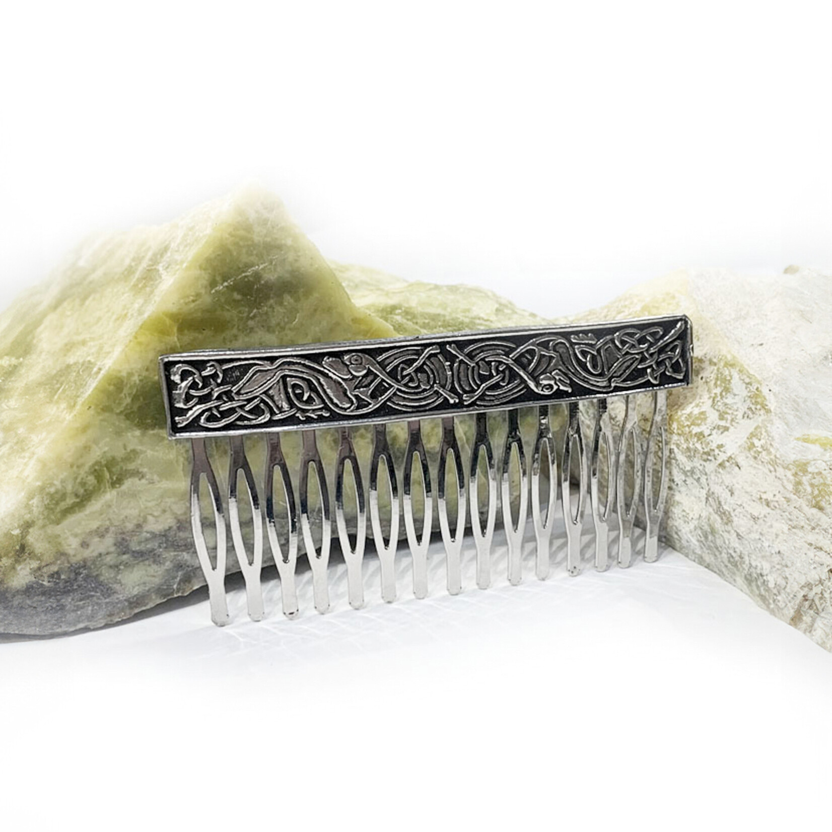 ACCESSORIES MULLINGAR PEWTER CELTIC KELLS HAIR COMB - Style 1