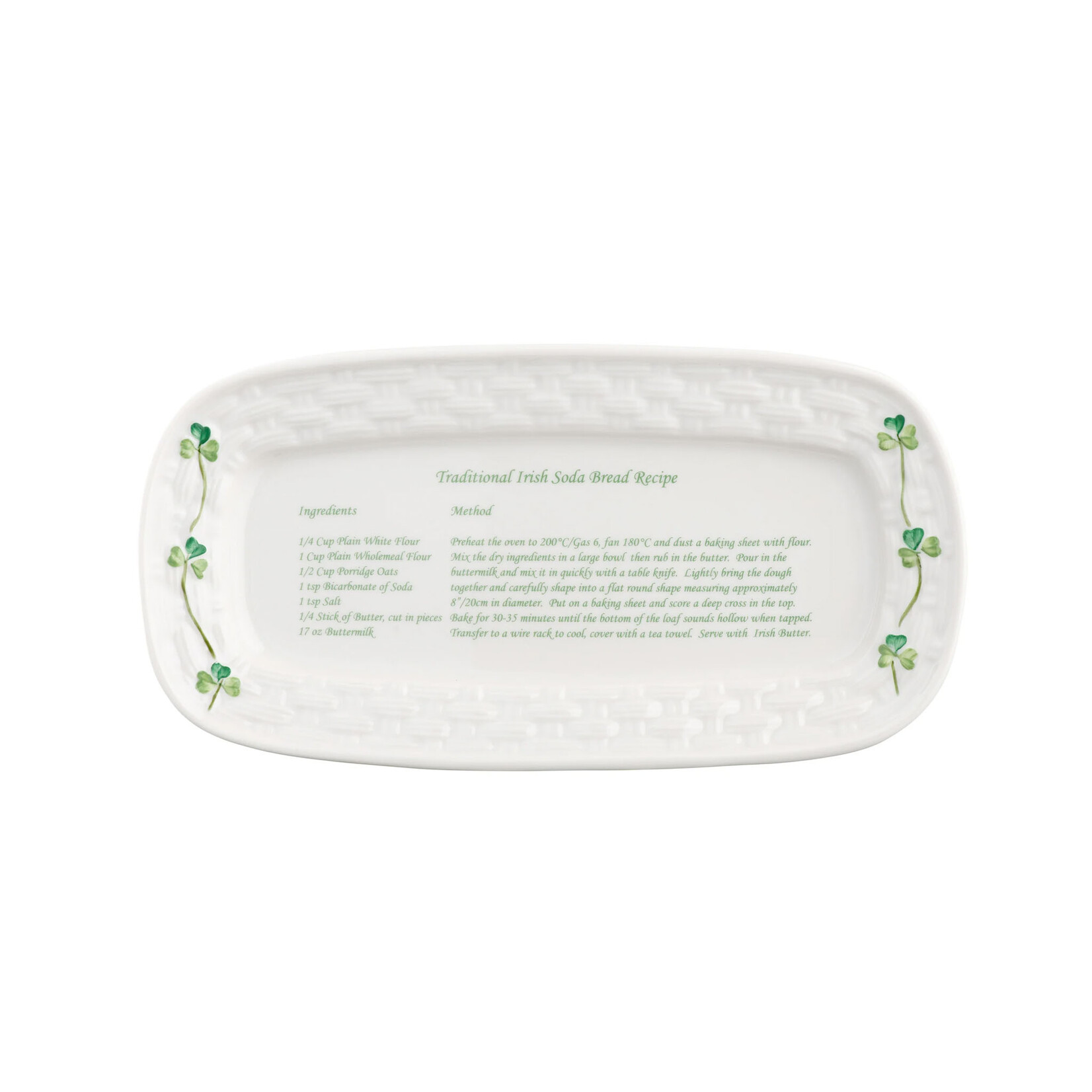 PLATES, TRAYS & DISHES BELLEEK IRISH SODA BREAD TRAY