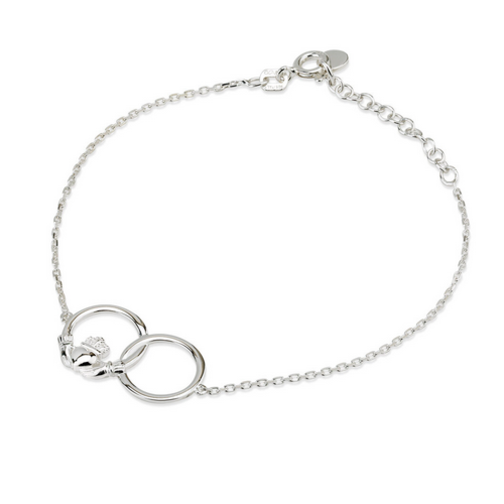 BRACELETS & BANGLES SOLVAR STERLING CLADDAGH CIRCLE BRACELET