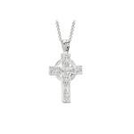 PENDANTS & NECKLACES SOLVAR STERLING SML HEAVY CELTIC CROSS PENDANT