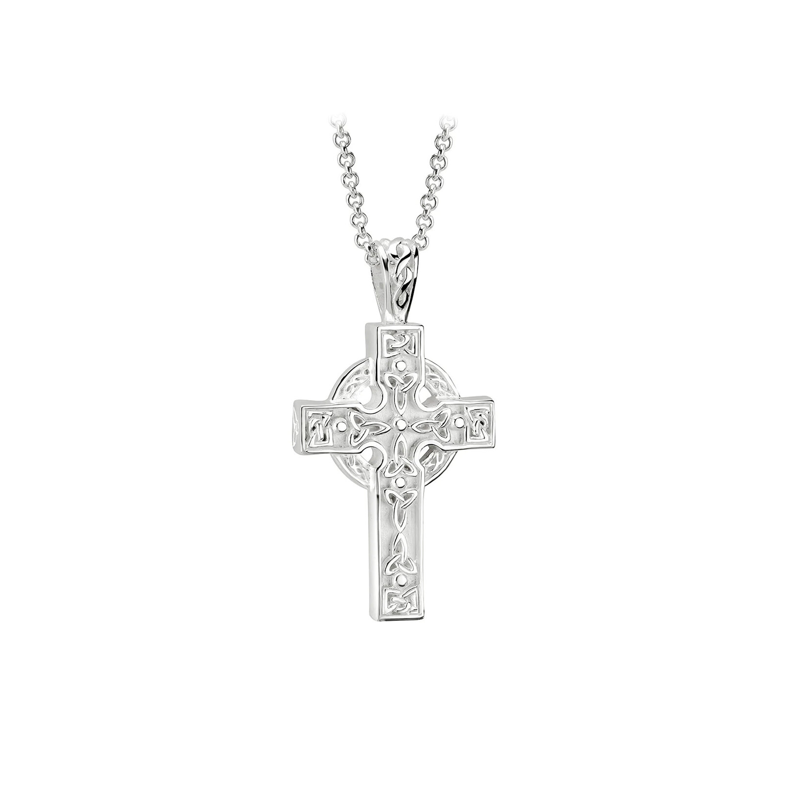 PENDANTS & NECKLACES SOLVAR STERLING SML HEAVY CELTIC CROSS PENDANT