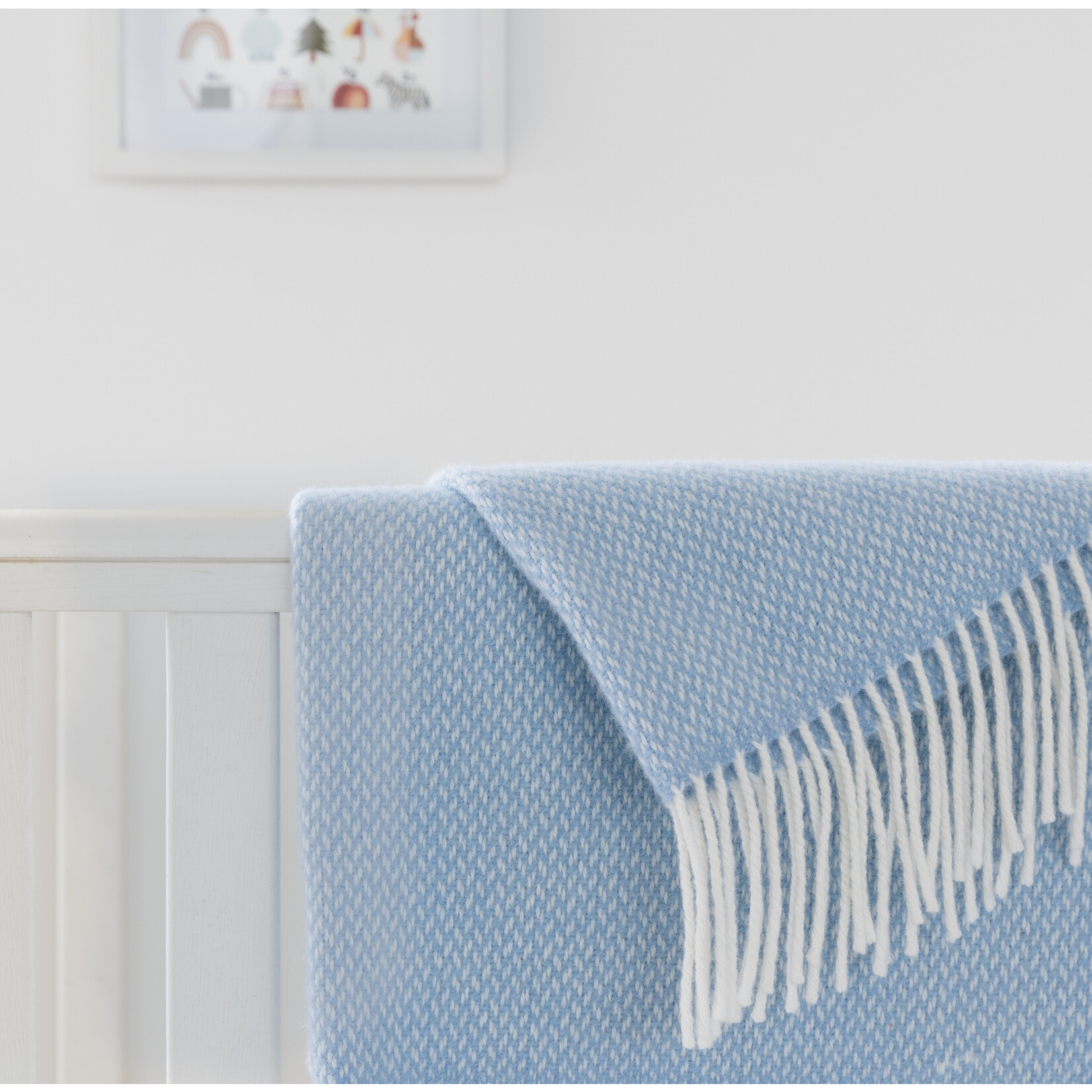 BABY BLANKETS BABY BLANKET MERINO CASHMERE - Blue