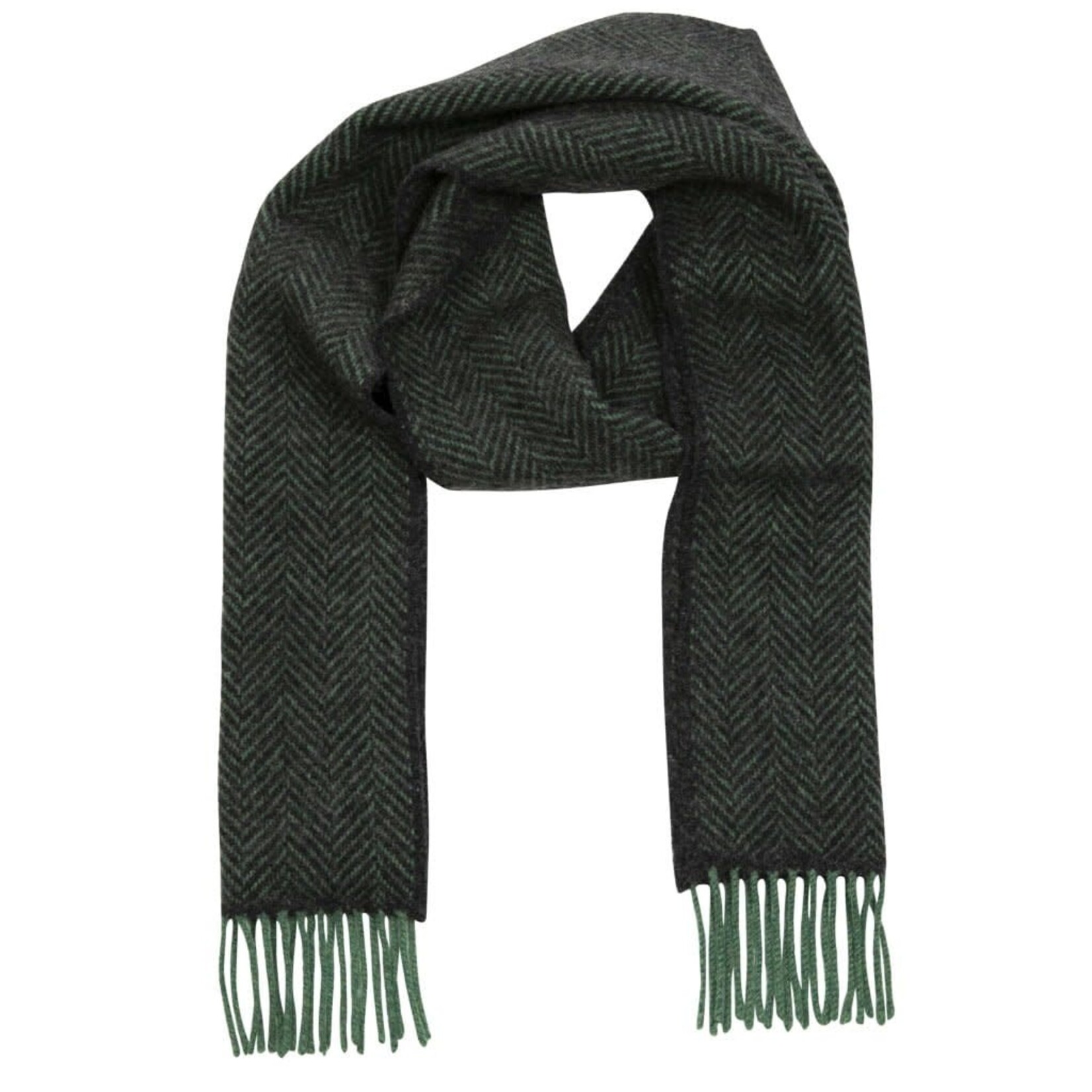 ACCESSORIES IRISH MERINO CASHMERE SCARF - Grn Char Herri