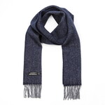 ACCESSORIES IRISH MERINO CASHMERE SCARF - Gry Nvy Herri
