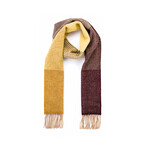 ACCESSORIES IRISH MERINO CASHMERE SCARF - Gld to Mustrd Mixed