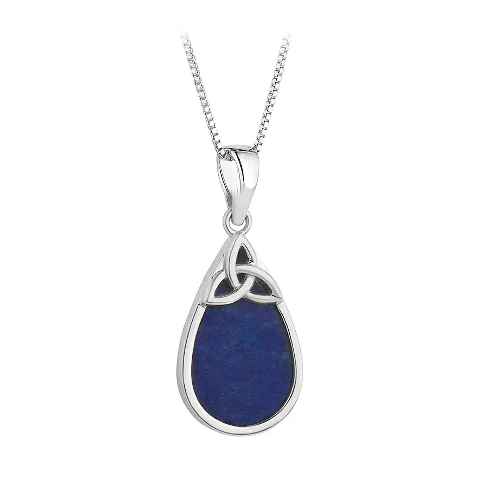 PENDANTS & NECKLACES SOLVAR STERLING LAPIS TRINITY PENDANT