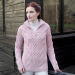 SWEATERS CLEARANCE: HEADFORD LUXURIOUS HALF ZIP SWEATER - Dusty Pink :FINAL SALE
