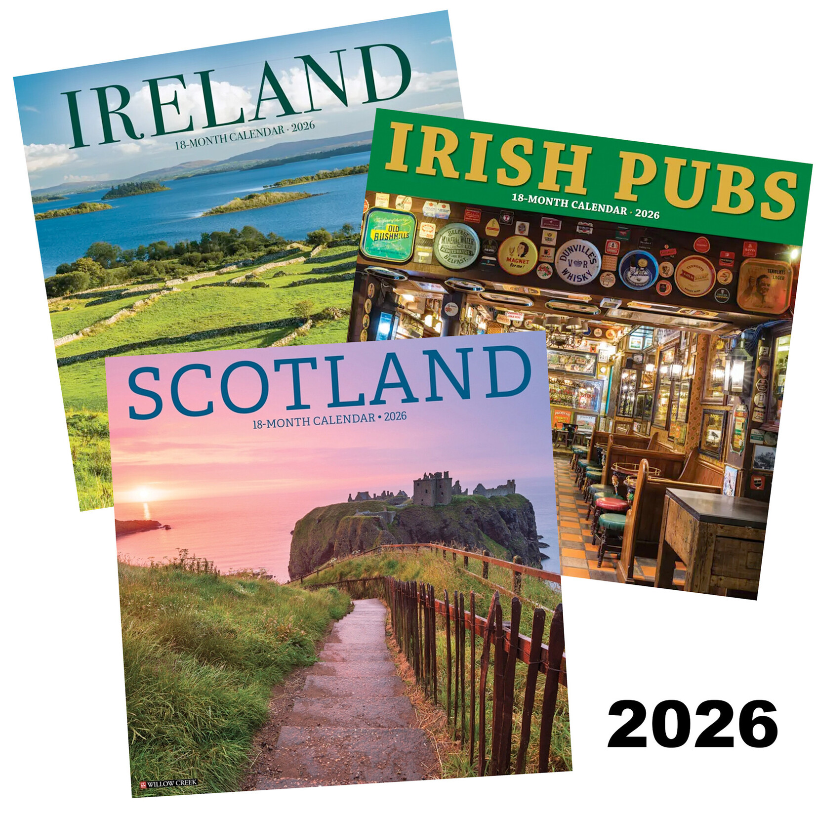 MISC NOVELTY CLEARANCE: 2026 WALL CALENDARS - Celtic Assorted