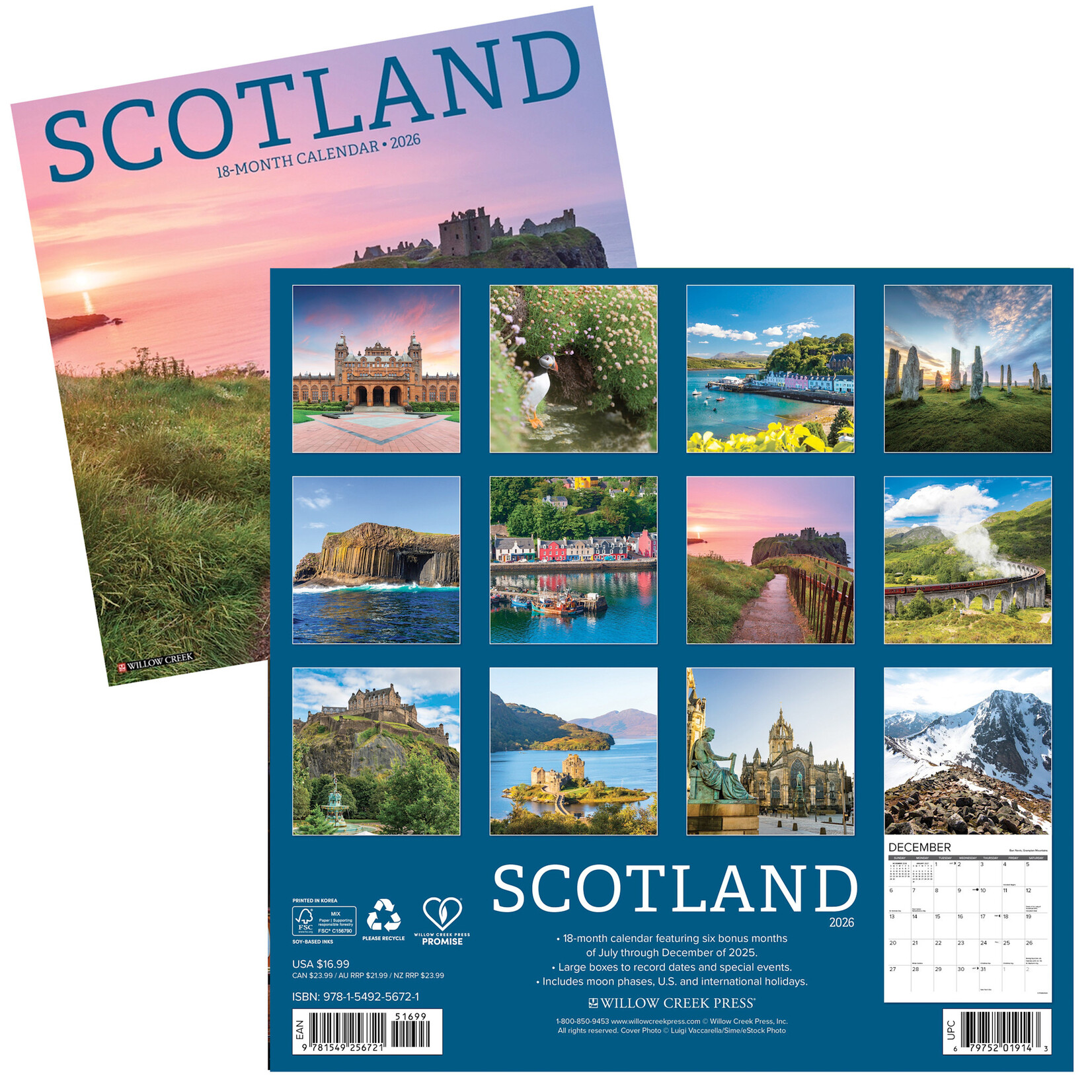 MISC NOVELTY 2026 WALL CALENDARS - Celtic Assorted
