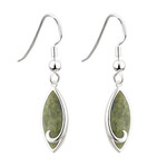 EARRINGS SOLVAR RHODIUM w CONNEMARA DROP EARRINGS