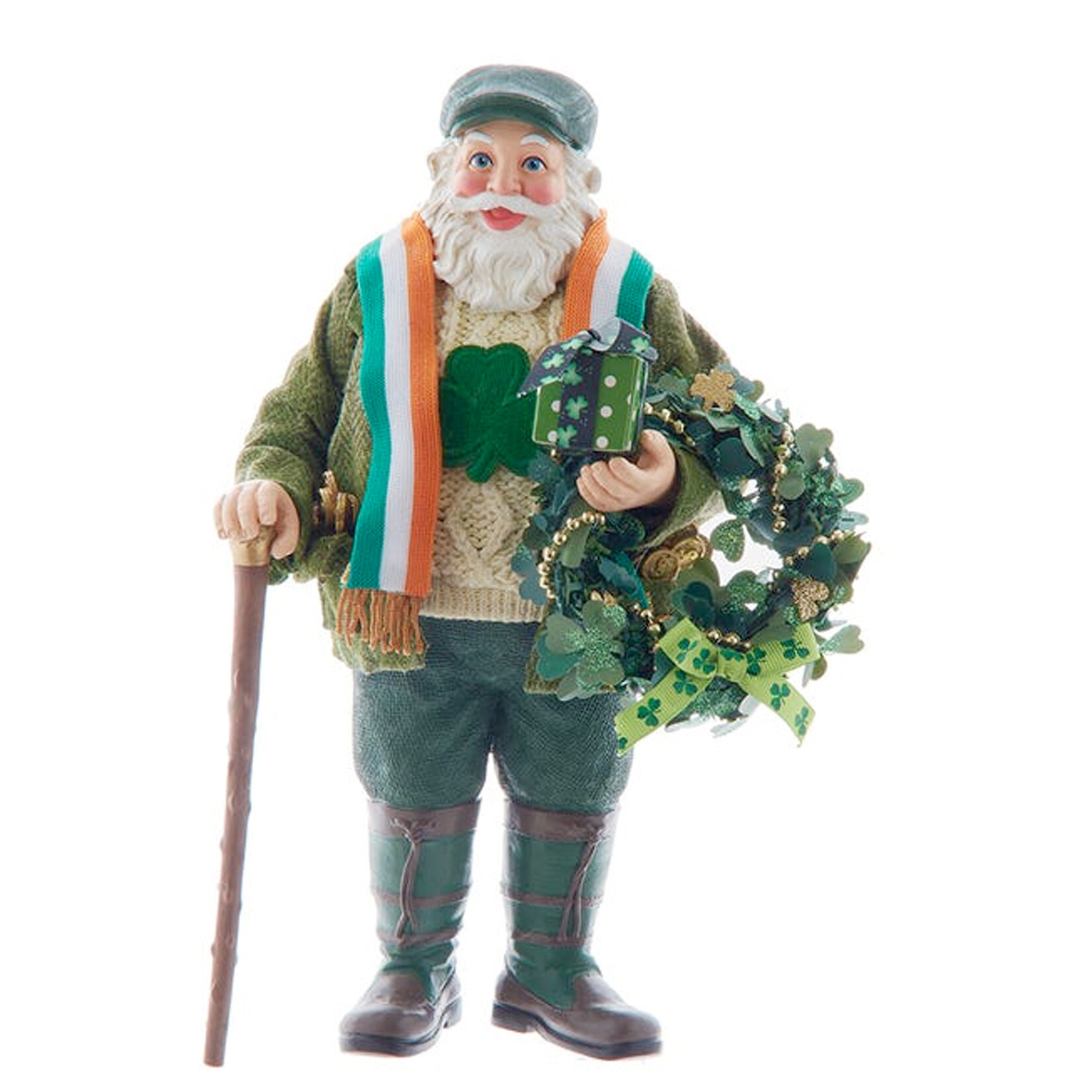 SANTAS SHILLELAGH WREATH SANTA