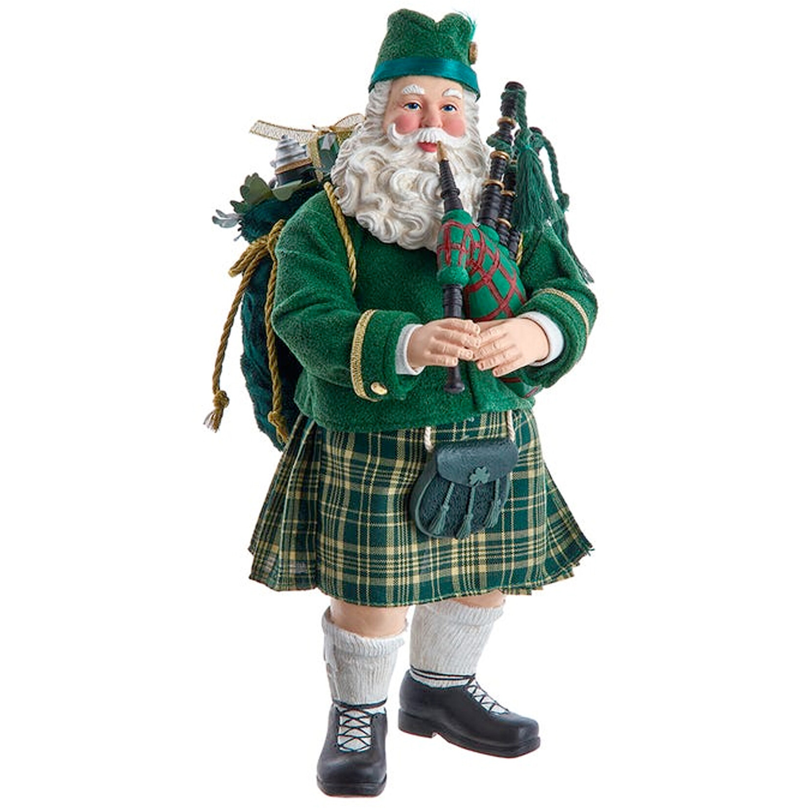 SANTAS "IRISH BAGPIPES" MUSICAL SANTA