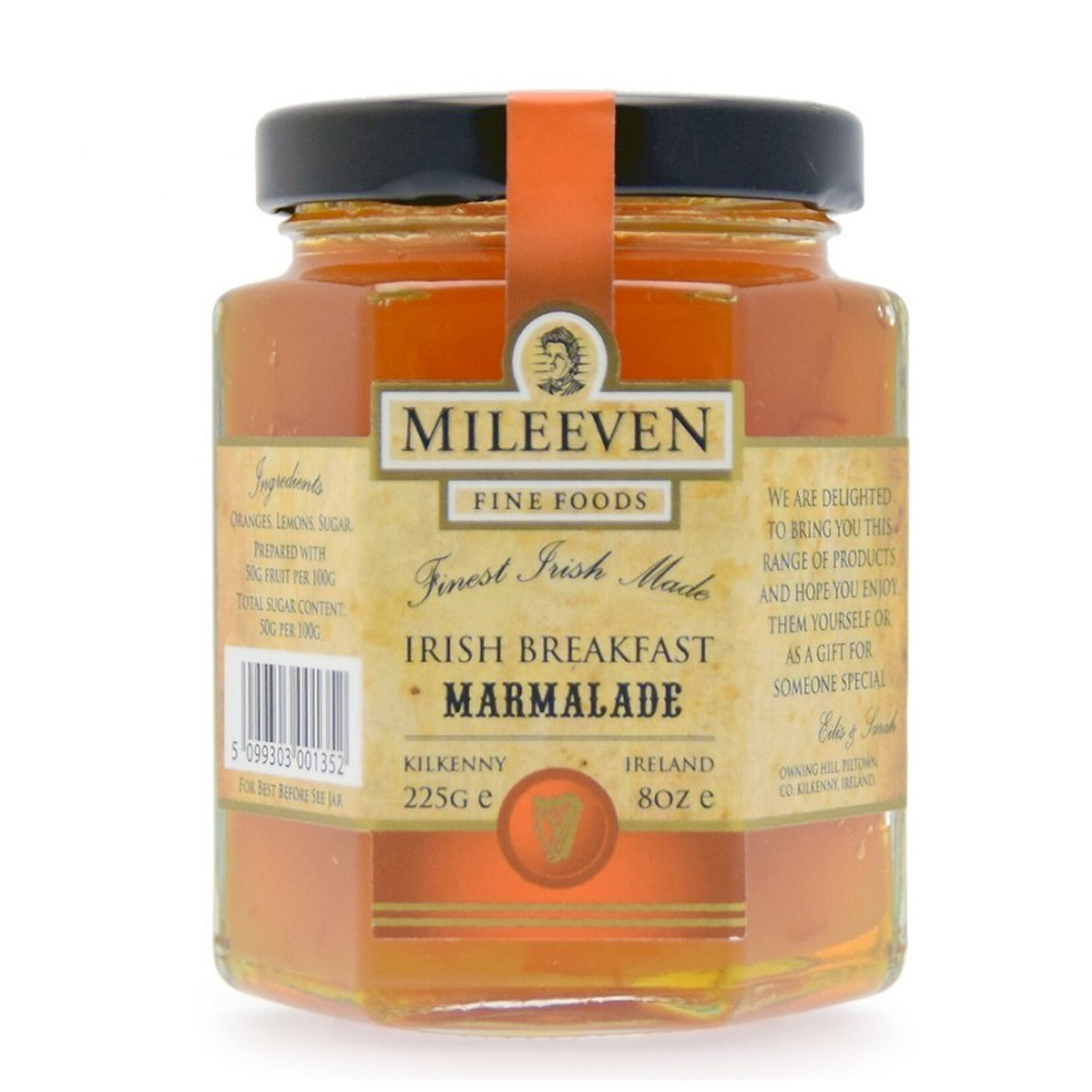 JAMS & SAUCES MILEEVEN IRISH BREAKFAST MARMALADE (225g)