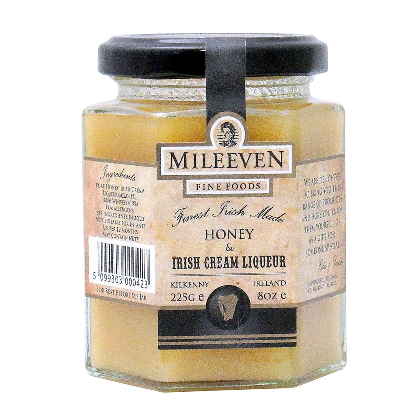 JAMS & SAUCES MILEEVEN HONEY w/ IRISH CREAM LIQUER (225g)