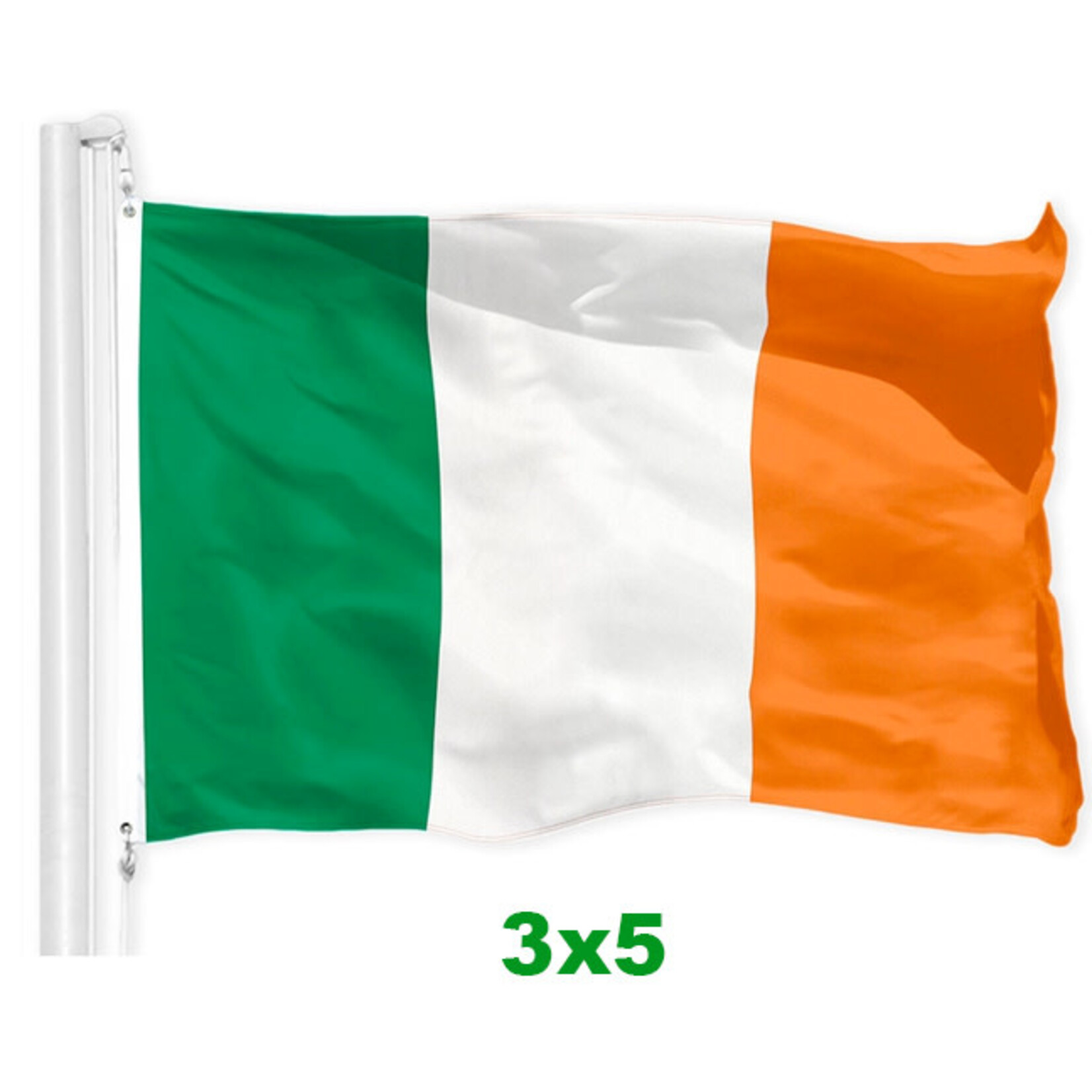 FLAGS & MORE IRELAND FLAG - 3x5ft
