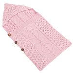 BABY ACCESSORIES CLEARANCE:  SAOL BABY ARAN SLEEPING NEST - Pink :FINAL SALE