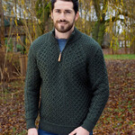 SWEATERS BECKETT SUPER SOFT HALF- ZIP SWEATER - Army Grn