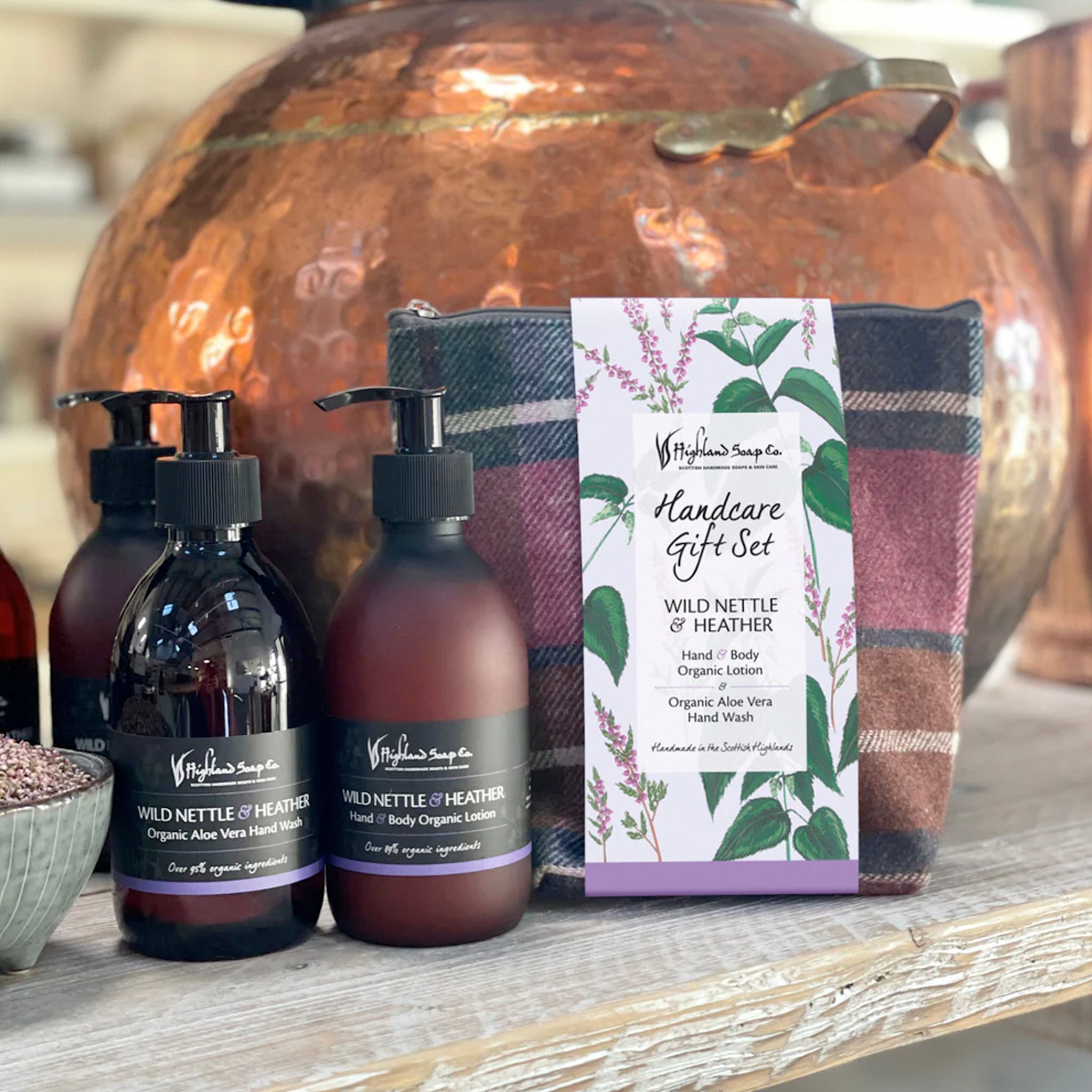HIGHLAND SOAP CO. HAND CARE SET - Wild Nettle & Heather - Irish