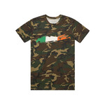 SHIRTS CLEARANCE: CARLETON LI IRISH T-SHIRT - Camo :FINAL SALE