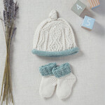 BABY ACCESSORIES ARAN BABY HAT & SOCK GIFT SET
