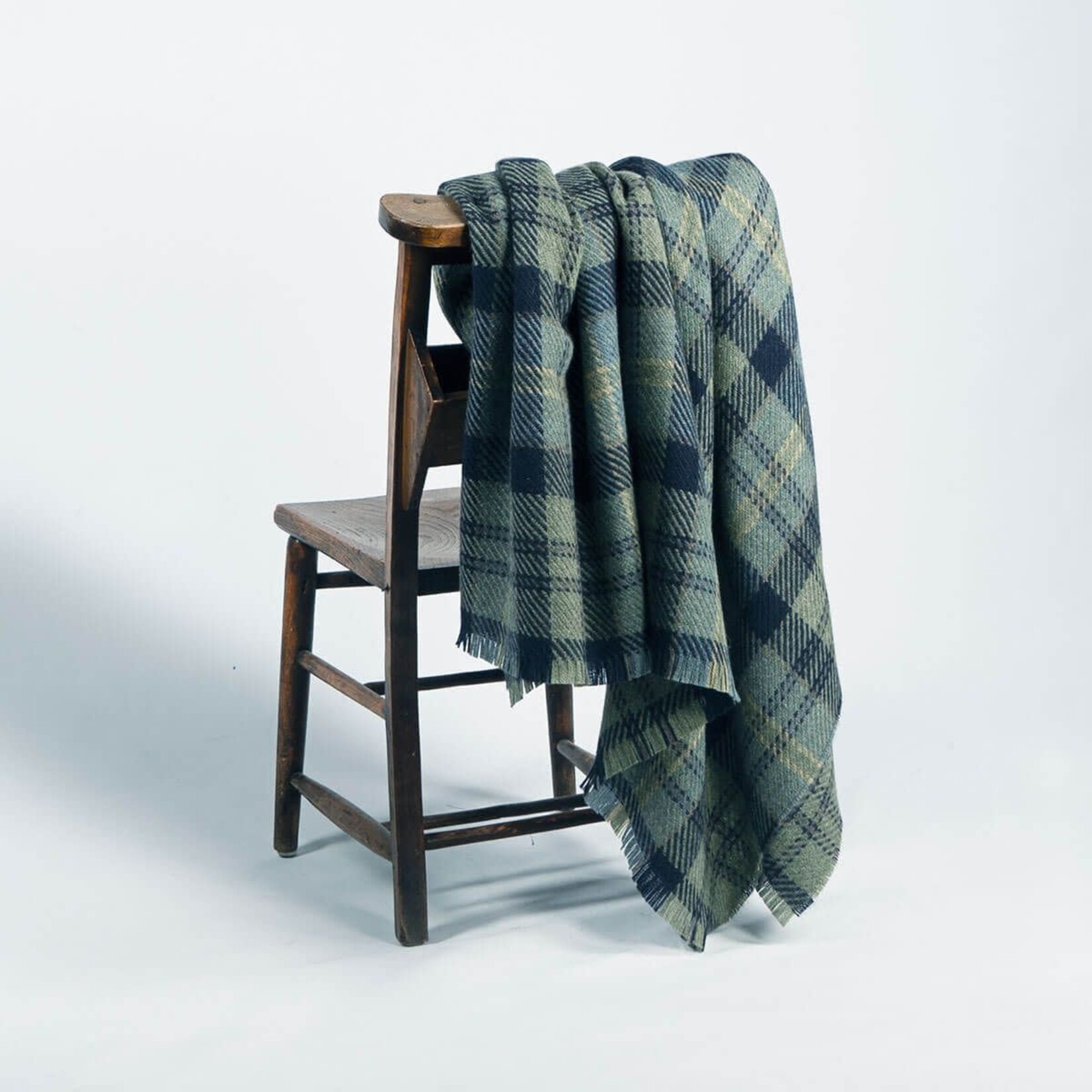 TAPESTRIES, THROWS, ETC. BRACKEN BRITISH WOOL BLANKET - Lochaber Sky