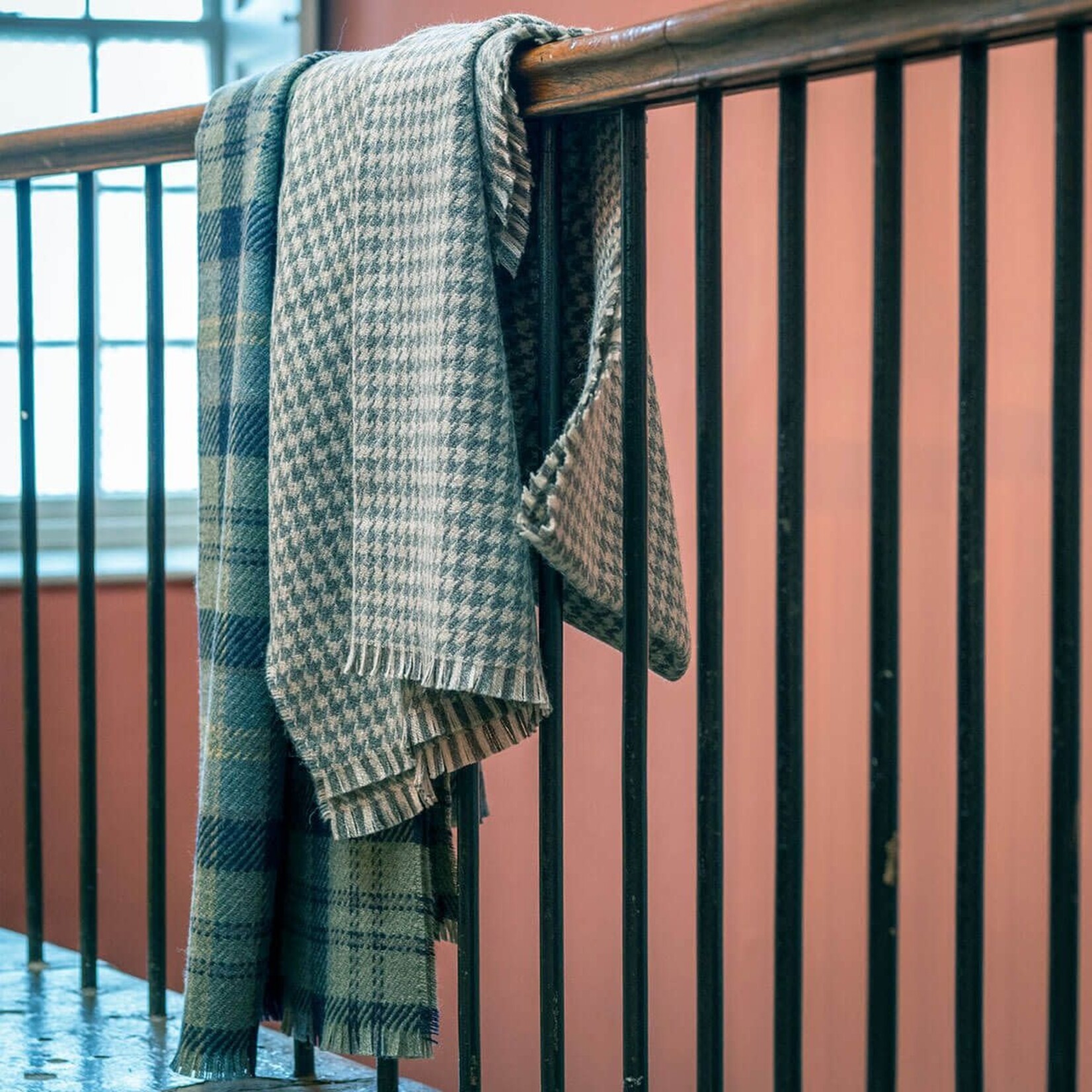 TAPESTRIES, THROWS, ETC. BRACKEN BRITISH WOOL BLANKET - Lochaber Sky