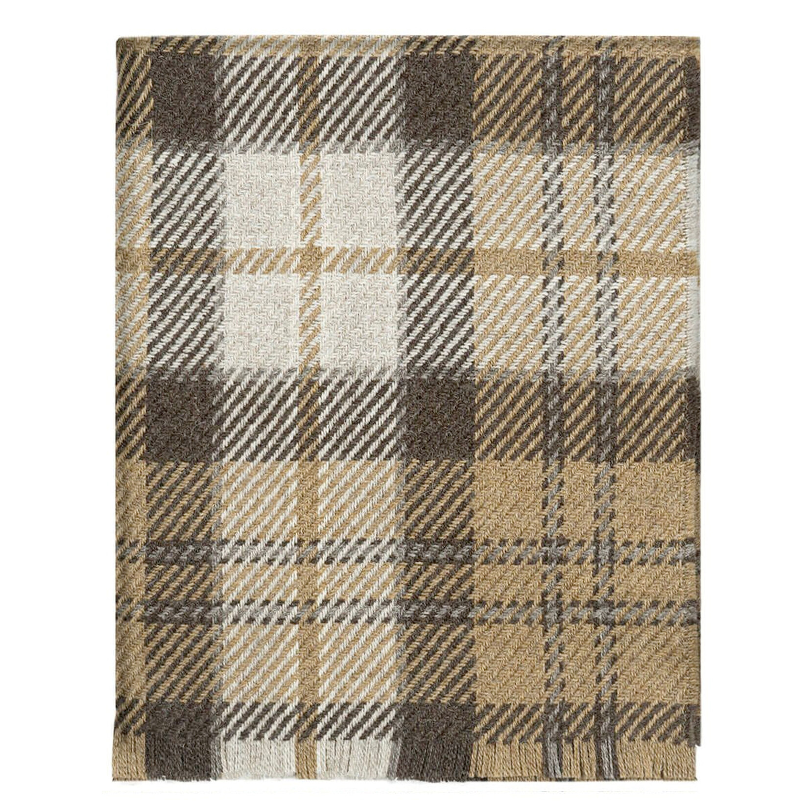 TAPESTRIES, THROWS, ETC. BRACKEN BRITISH WOOL BLANKET - Lochaber Pearl