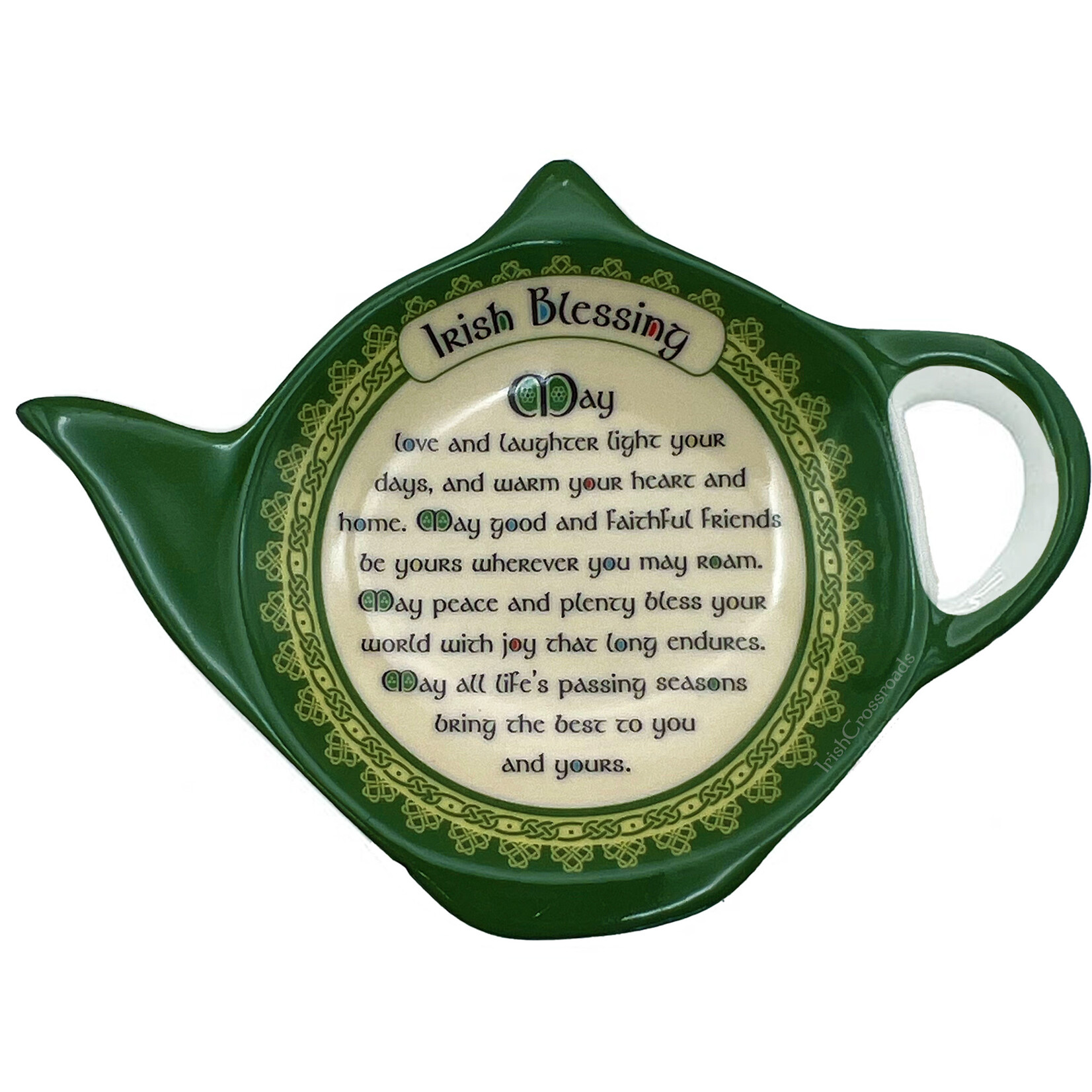 TEAPOTS, MUGS & ACCESSORIES CELTIC CLARA TEABAG HOLDER - SPIRAL IRISH BLESSING