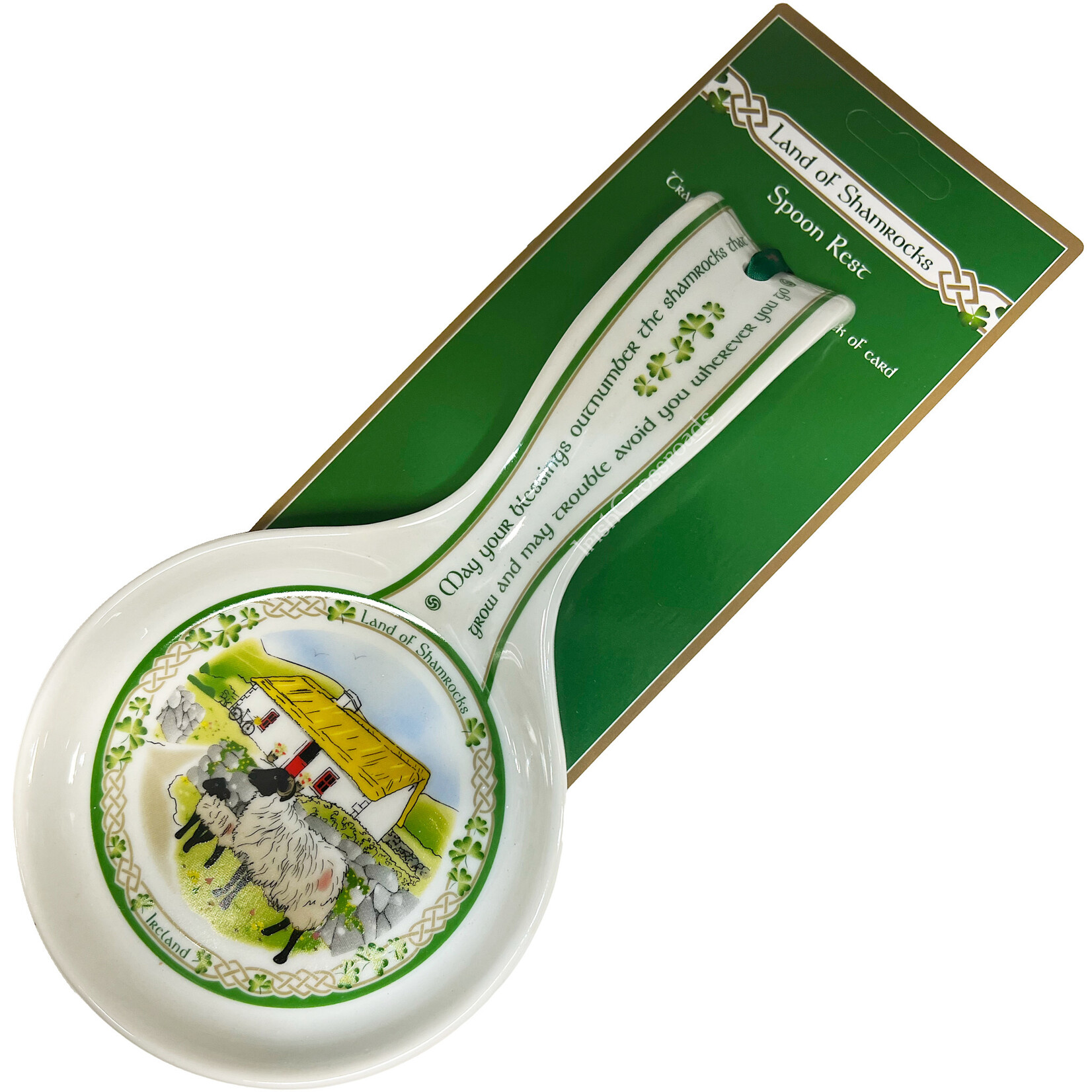 KITCHEN & ACCESSORIES CELTIC CLARA SPOON REST - LAND of SHAMROCKS
