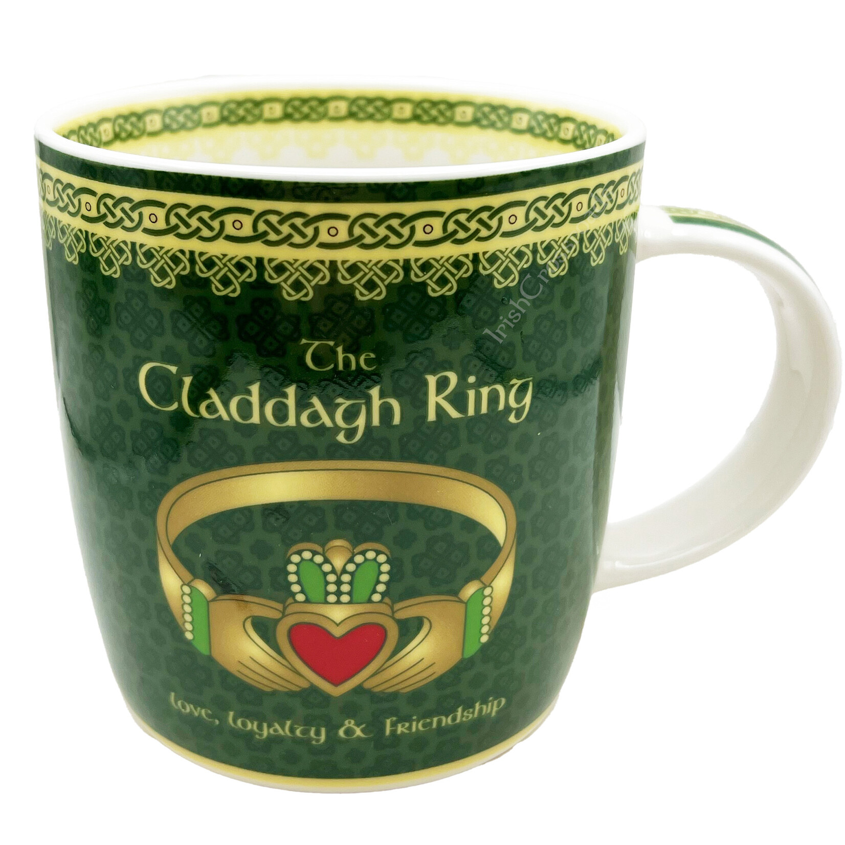 TEAPOTS, MUGS & ACCESSORIES CELTIC SPIRAL MUG - CLADDAGH RING
