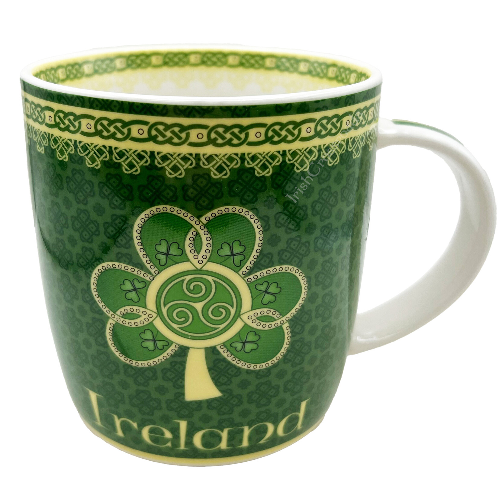 TEAPOTS, MUGS & ACCESSORIES CELTIC SPIRAL MUG - IRELAND SHAMROCK