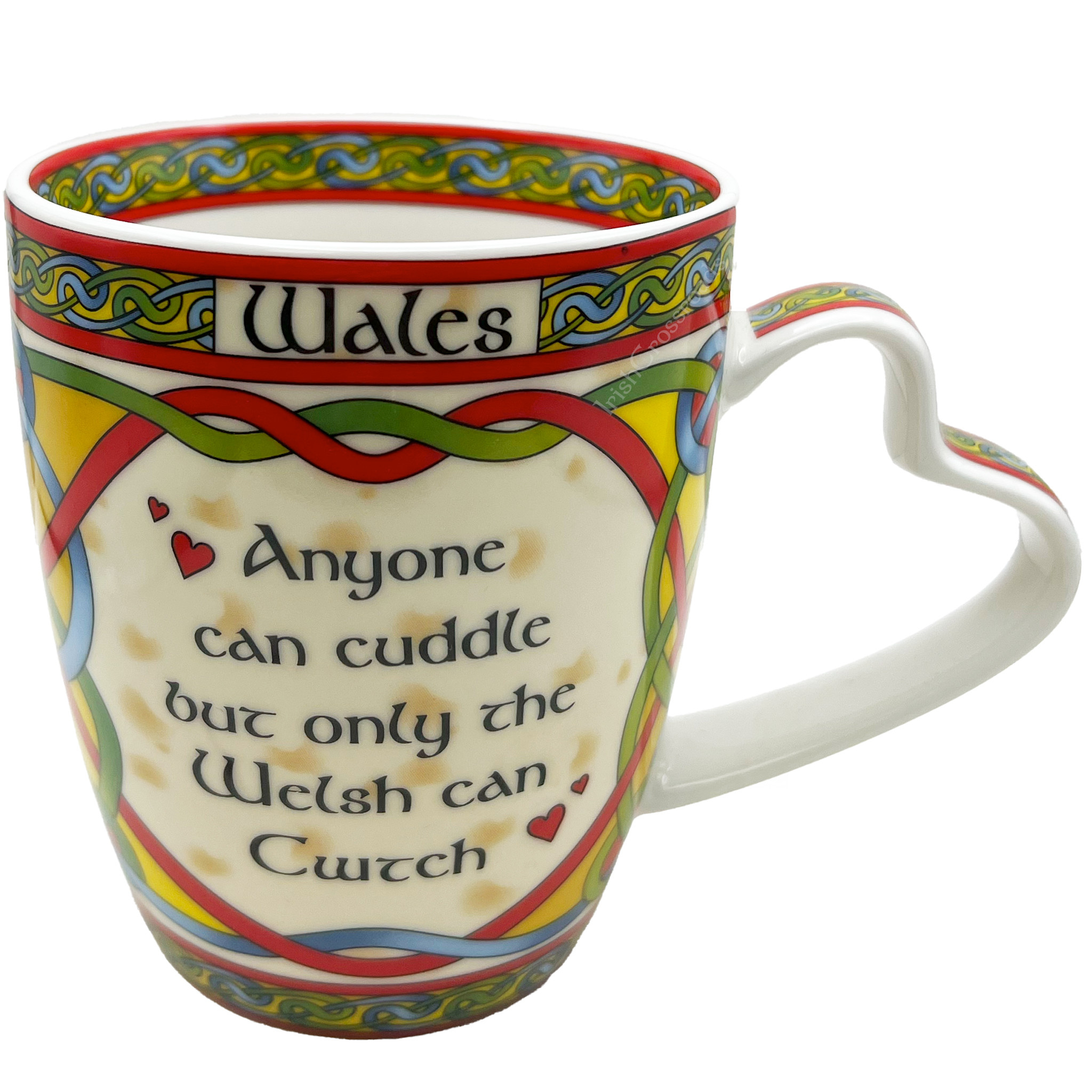 Wels Riesih CELTIC WEAVE 'WELSH CWTCH' MUG - Irish Crossroads