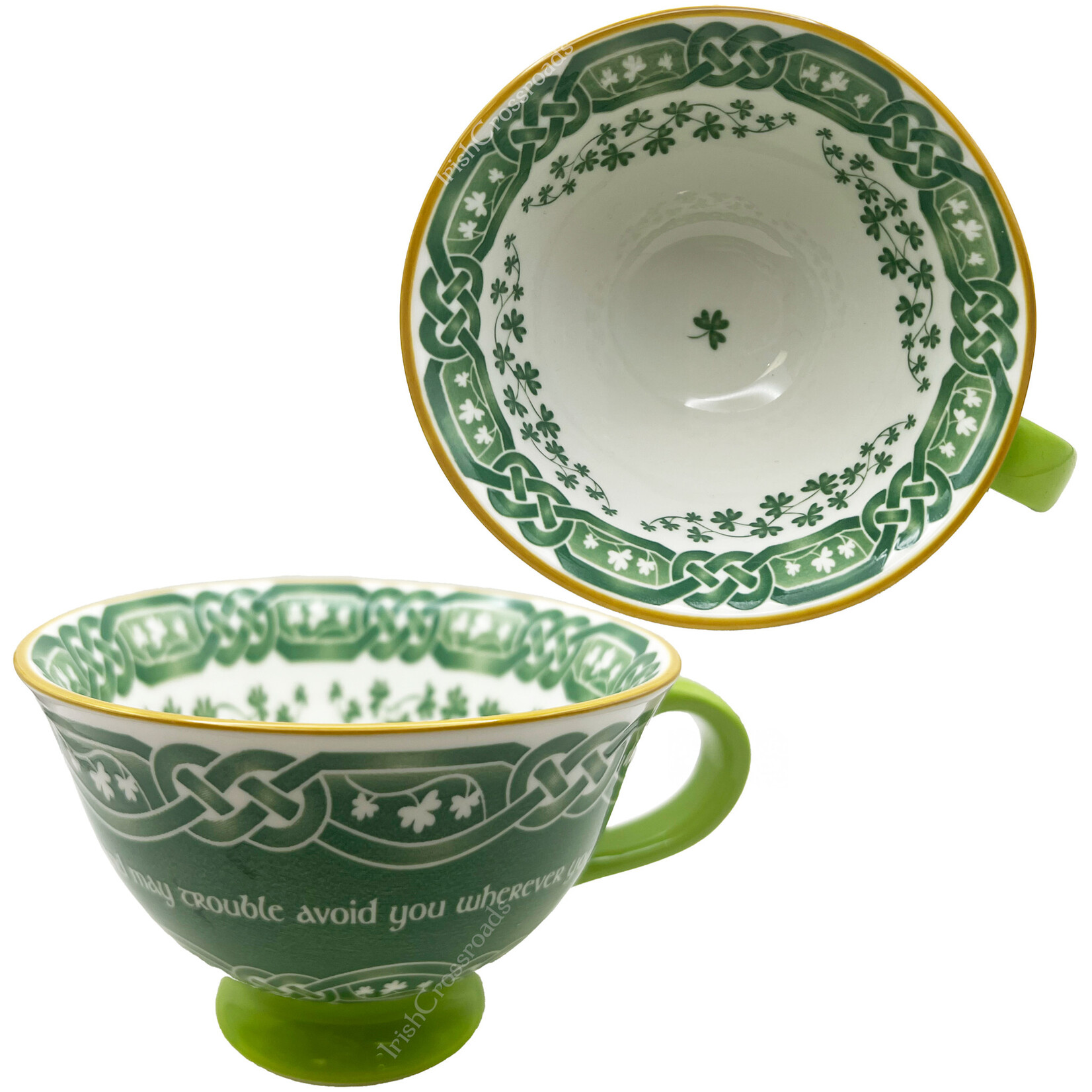 TEAPOTS, MUGS & ACCESSORIES CELTIC CLARA IRISH LATTE MUG - May your blessings...