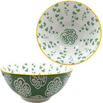 VASES & BOWLS CELTIC CLARA BOWL - TRELLIS SHAMROCK (5.5")