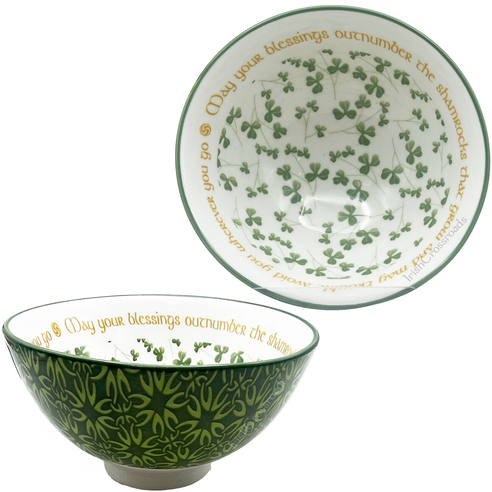 VASES & BOWLS CELTIC CLARA BOWL -  MAY YOUR BLESSINGS (4.25")