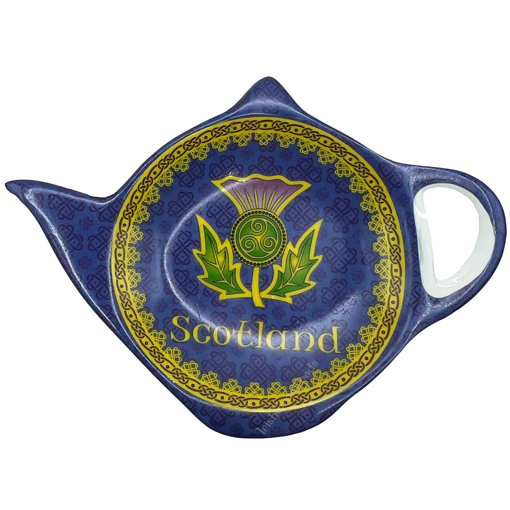 KITCHEN & ACCESSORIES SCOTTISH WINDOW THISTLE - TEABAG HOLDER