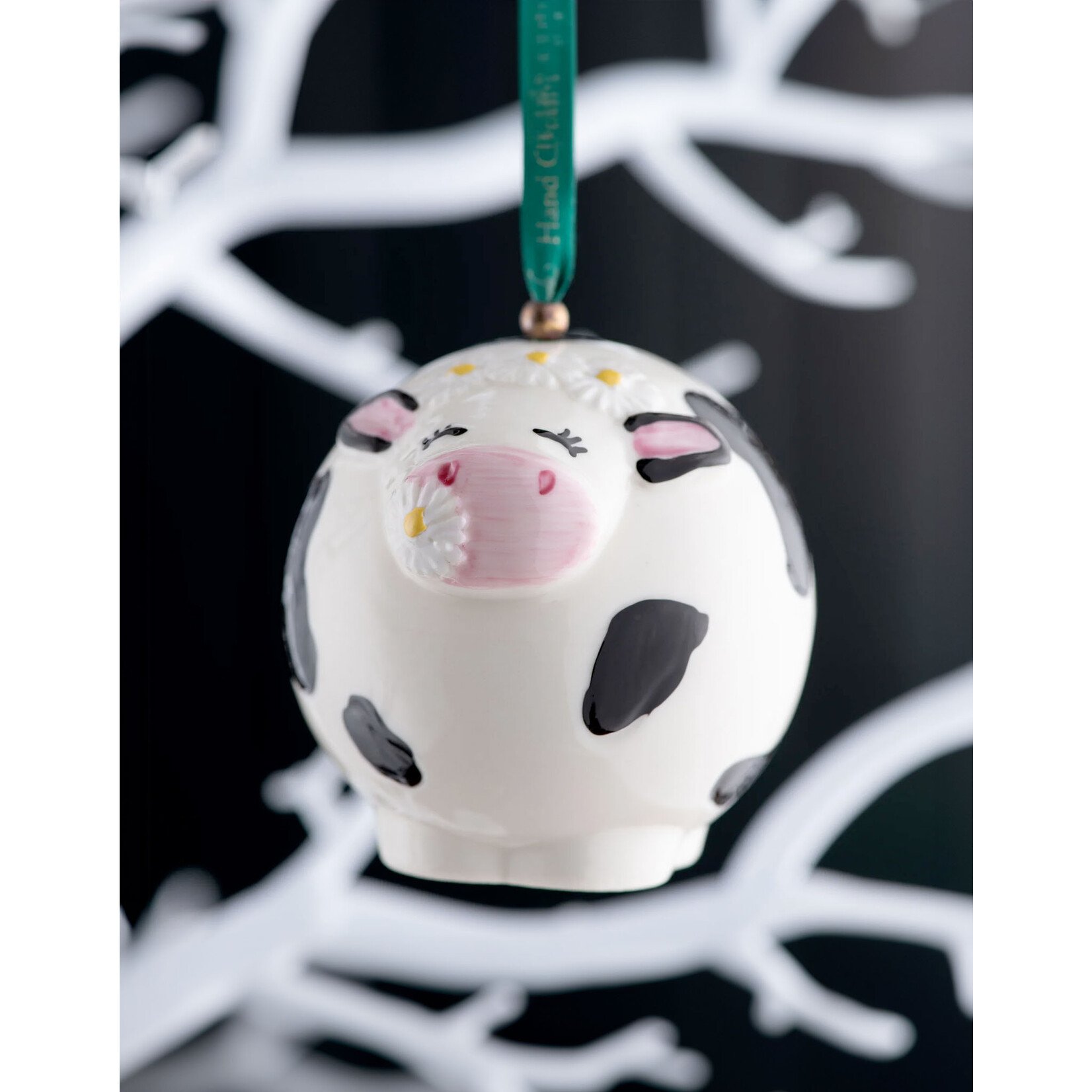 ORNAMENTS BELLEEK ORNAMENT - Daisy the Cow
