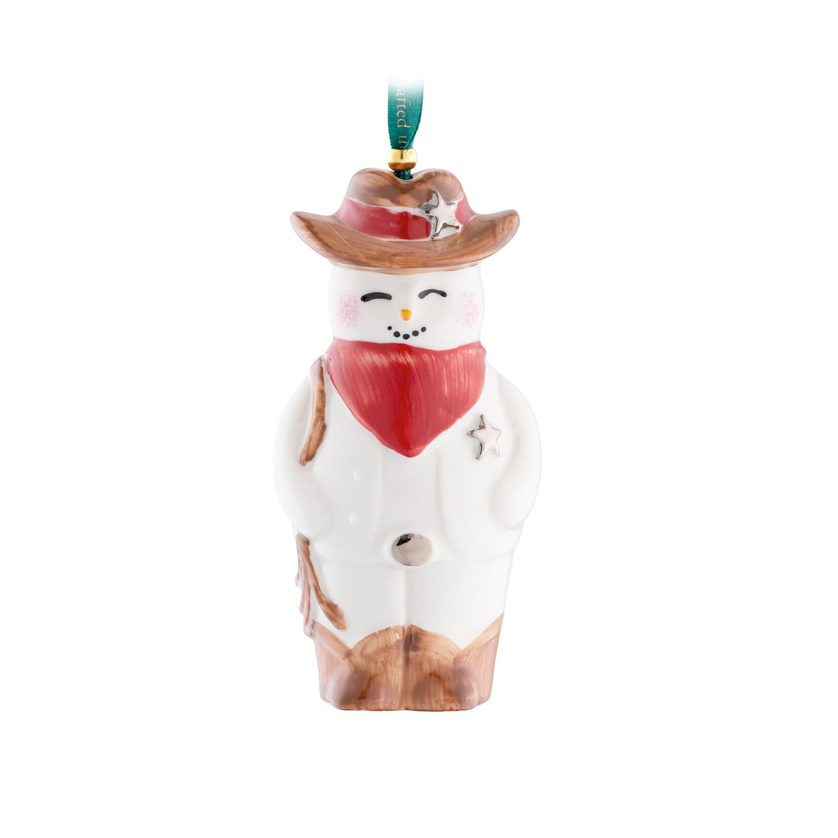 ORNAMENTS BELLEEK ORNAMENT - Wild West Snowman