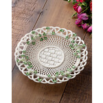 DECOR BELLEEK SHAMROCK HERITAGE BASKET