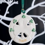LIMITED EDITION BELLEEK PERSONALIZED SHAMROCK ORNAMENT EVENT PIECE - 2025