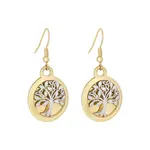 EARRINGS SOLVAR SILVER & GP CELTIC TREE EARRINGS
