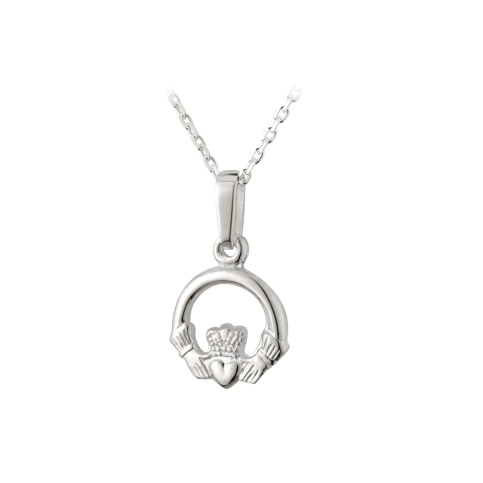 PENDANTS & NECKLACES SOLVAR STERLING MINI CLADDAGH PENDANT