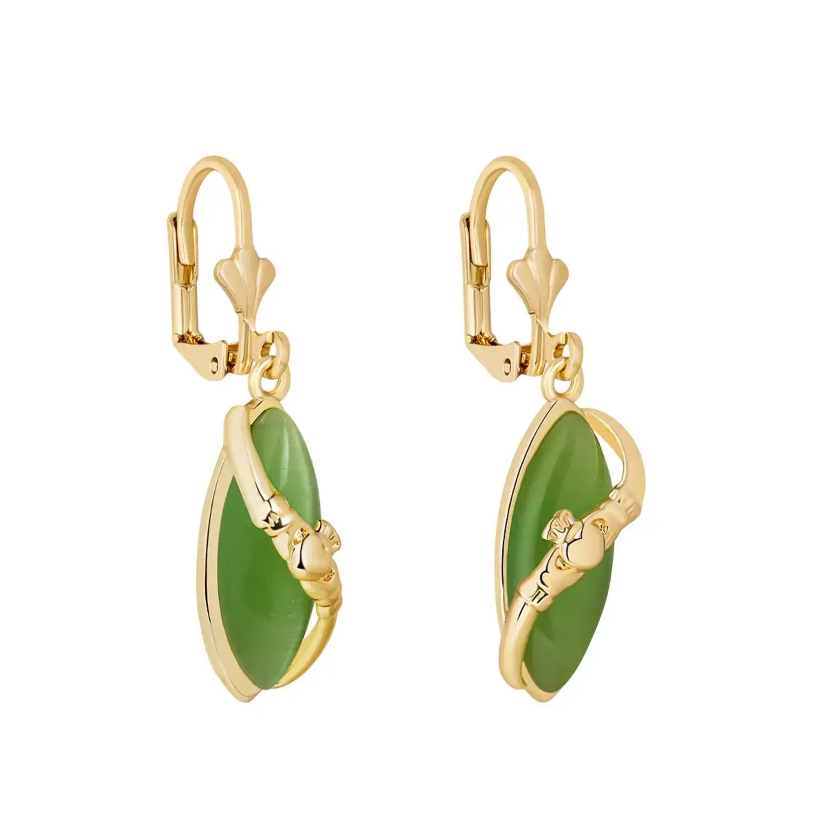 EARRINGS SOLVAR GP CLADDAGH CAT EYE EARRINGS