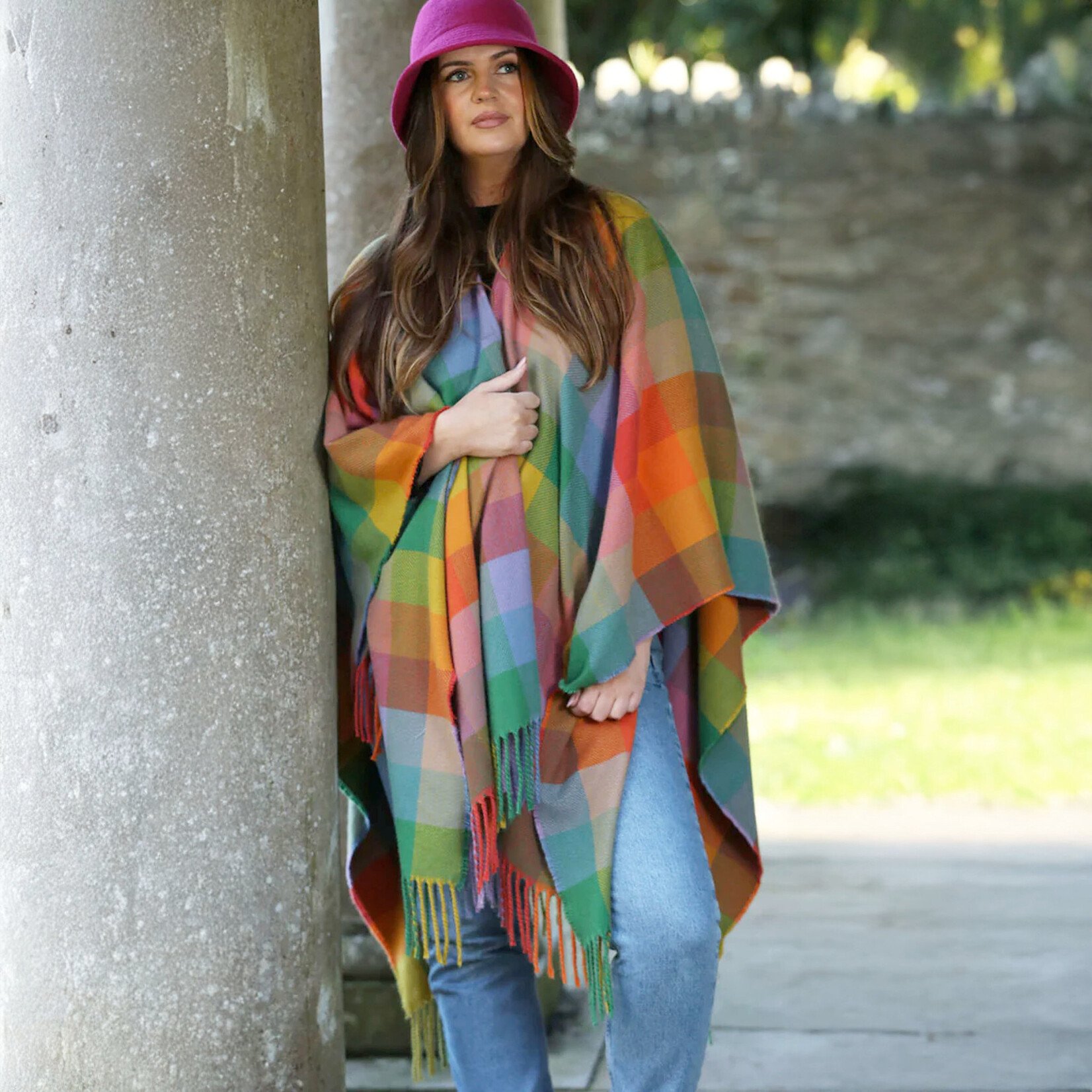 CAPES & RUANAS BRANIGAN WEAVERS RUANA - Sunshine