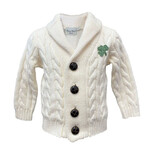 KIDS CLOTHES PATRICK FRANCIS KNIT KIDS CARDIGAN w SHAMROCK