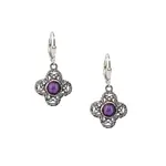 EARRINGS KEITH JACK STERLING WHIRLPOOL DROP EARRINGS - Amethyst