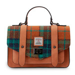ACCESSORIES ISLANDER MEDIUM SATCHEL w HARRIS TWEED Orange Tartan