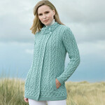 SWEATERS MEATH SIDE BUTTON CARDIGAN - Mermaid
