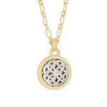 PENDANTS & NECKLACES SOLVAR SILVER & GP CELTIC KNOT PENDANT